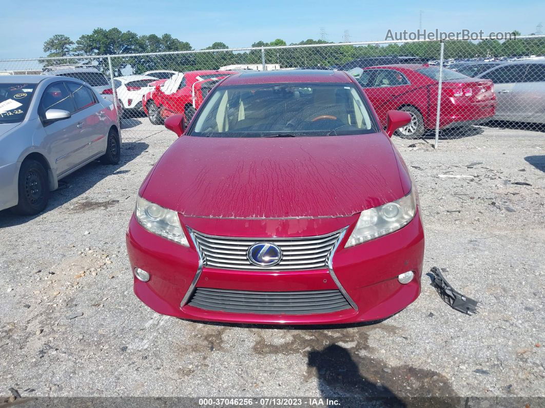 2013 Lexus Es 300h Hybrid Red vin: JTHBW1GG1D2028012