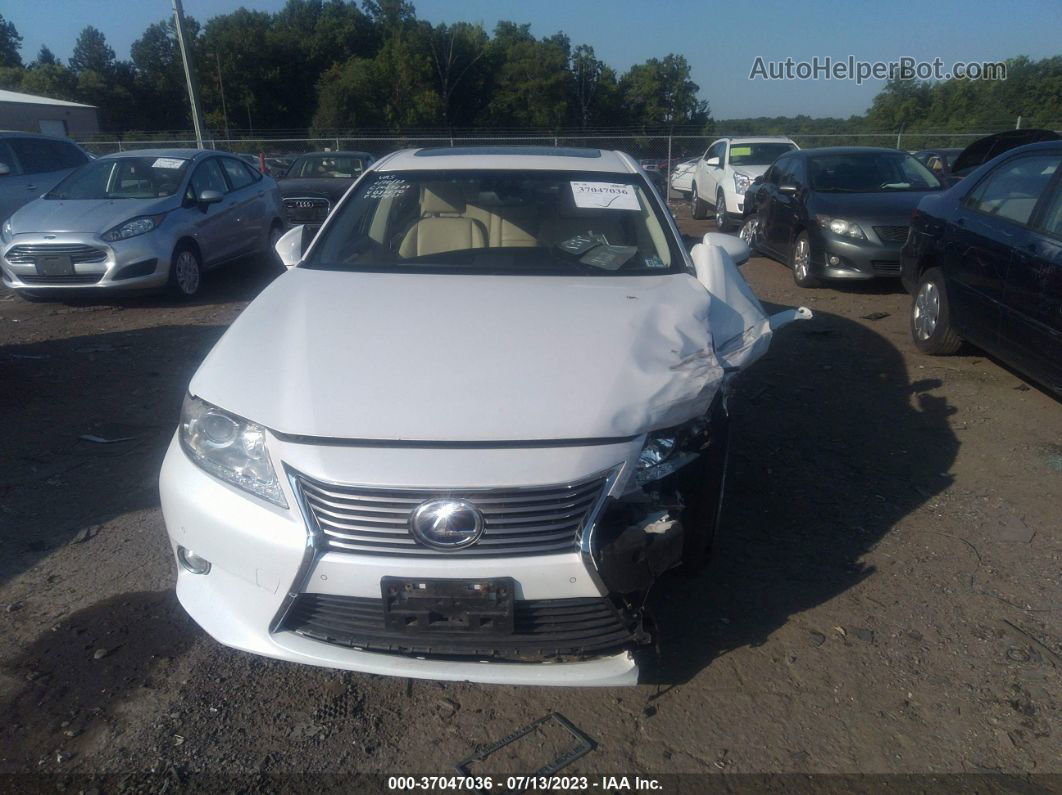 2013 Lexus Es 300h Hybrid White vin: JTHBW1GG1D2032870