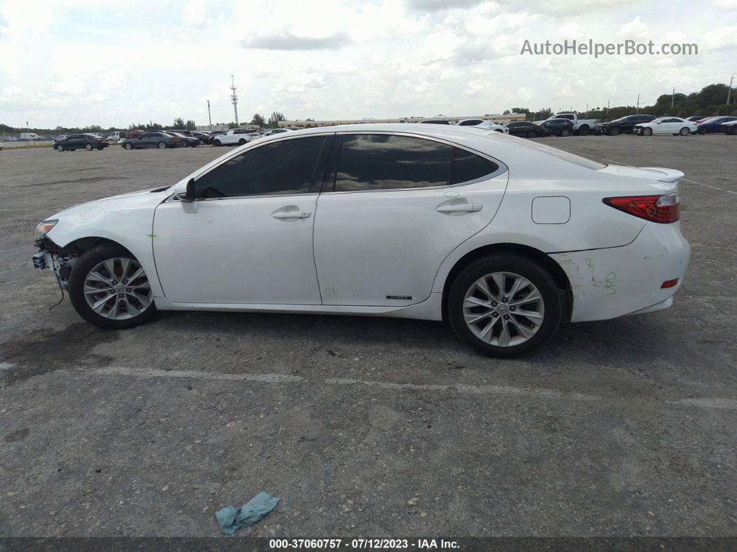 2013 Lexus Es 300h Hybrid White vin: JTHBW1GG1D2038359