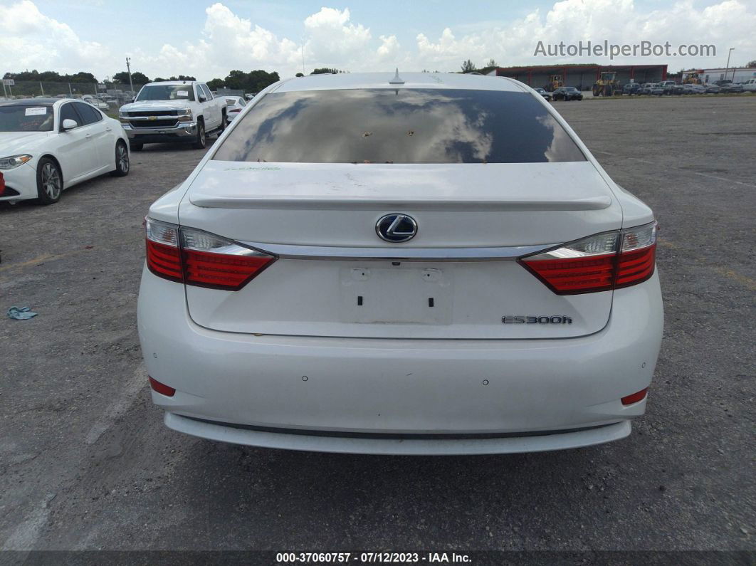 2013 Lexus Es 300h Hybrid White vin: JTHBW1GG1D2038359