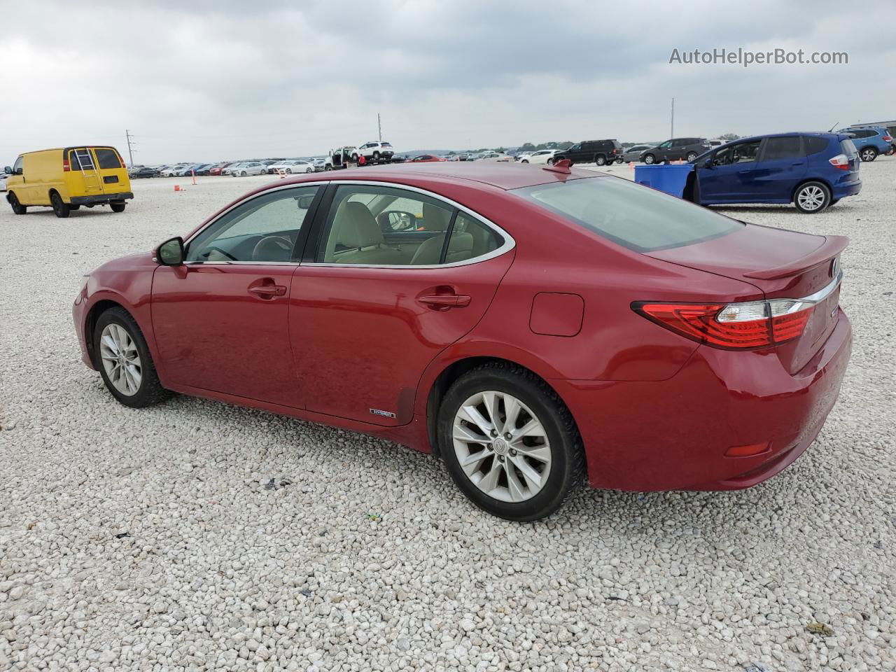 2014 Lexus Es 300h Maroon vin: JTHBW1GG1E2039240