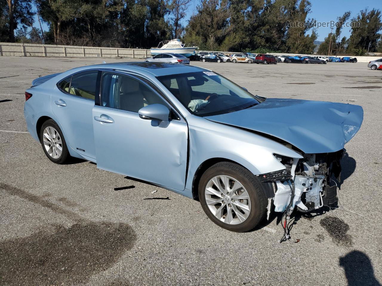 2014 Lexus Es 300h Blue vin: JTHBW1GG1E2049105