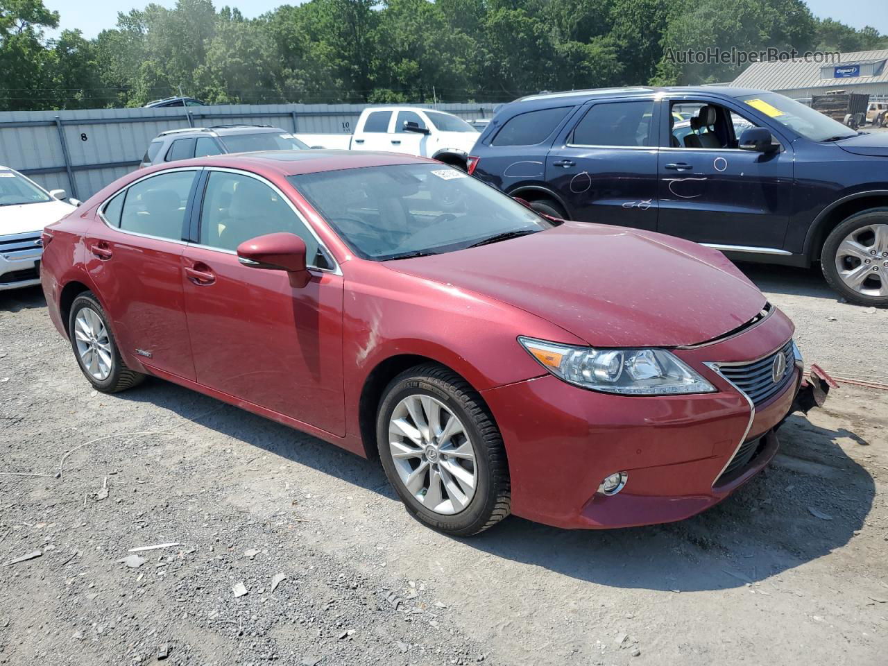 2014 Lexus Es 300h Maroon vin: JTHBW1GG1E2050769