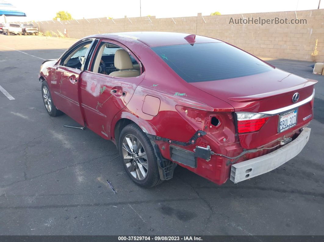 2015 Lexus Es 300h Hybrid Burgundy vin: JTHBW1GG1F2081456