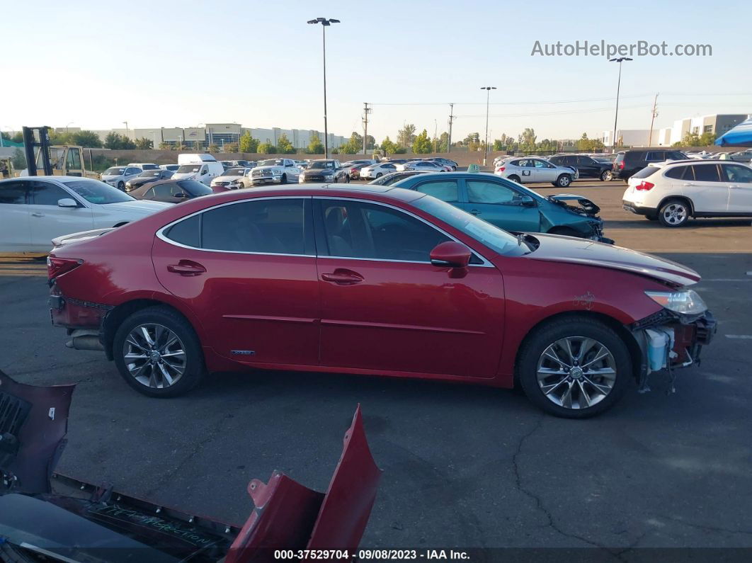 2015 Lexus Es 300h Hybrid Burgundy vin: JTHBW1GG1F2081456