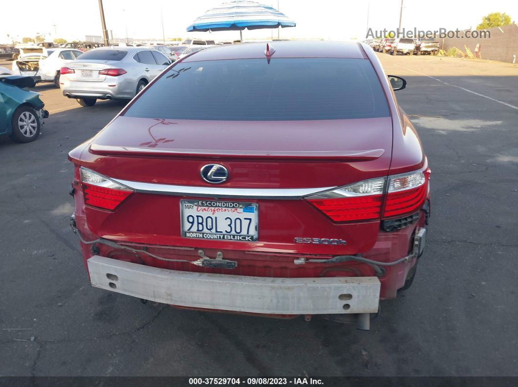 2015 Lexus Es 300h Hybrid Burgundy vin: JTHBW1GG1F2081456