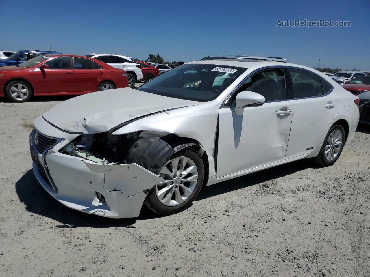 2015 Lexus Es 300h White vin: JTHBW1GG1F2091100