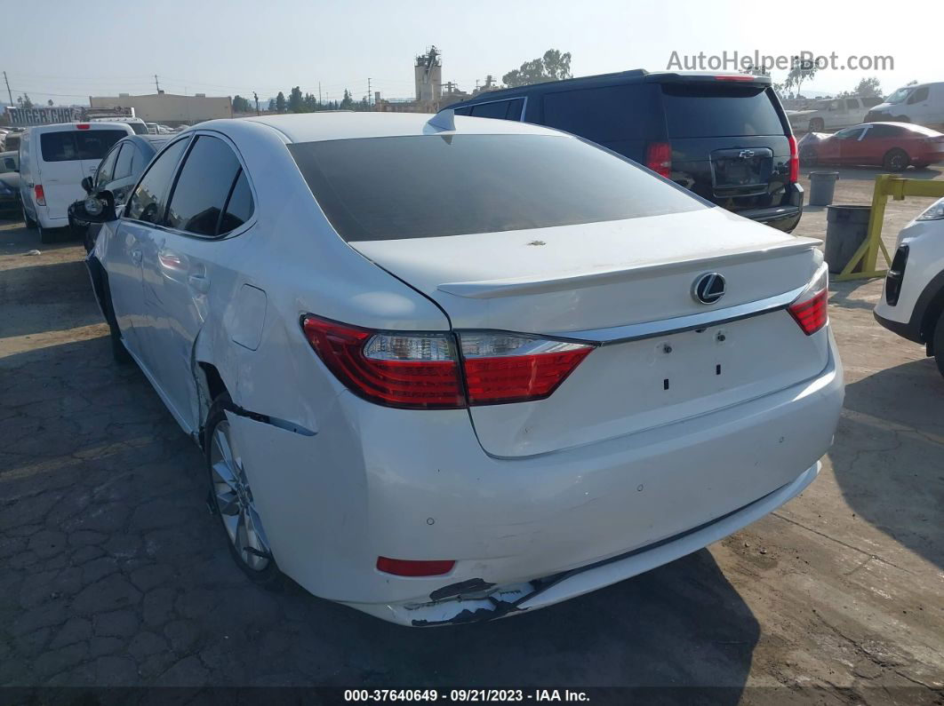 2015 Lexus Es 300h Hybrid White vin: JTHBW1GG1F2092781