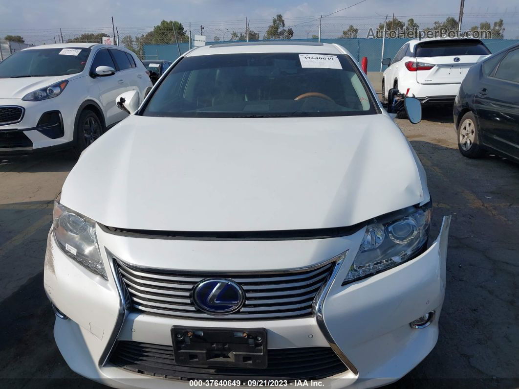 2015 Lexus Es 300h Hybrid White vin: JTHBW1GG1F2092781