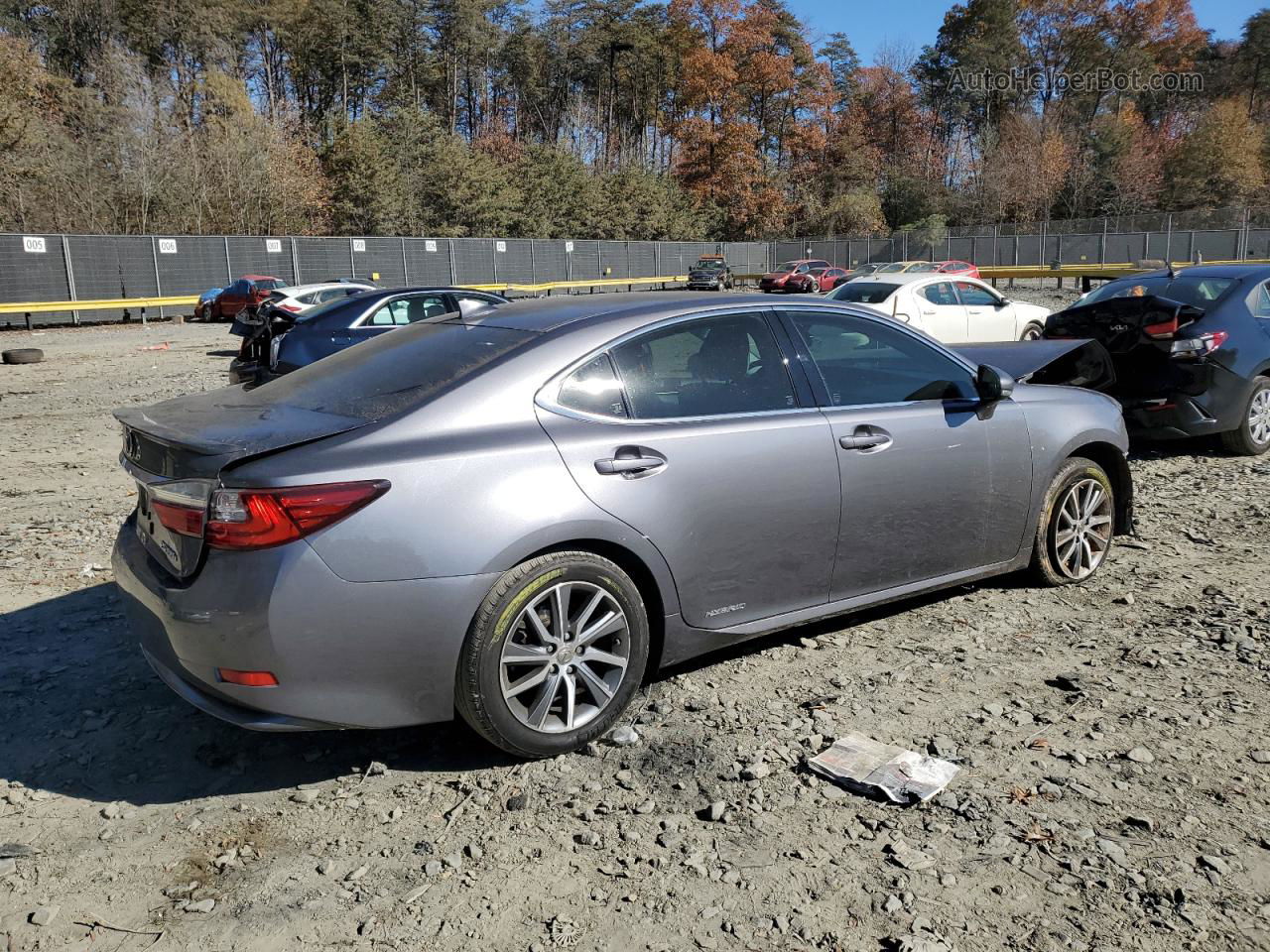 2016 Lexus Es 300h Gray vin: JTHBW1GG1G2109418