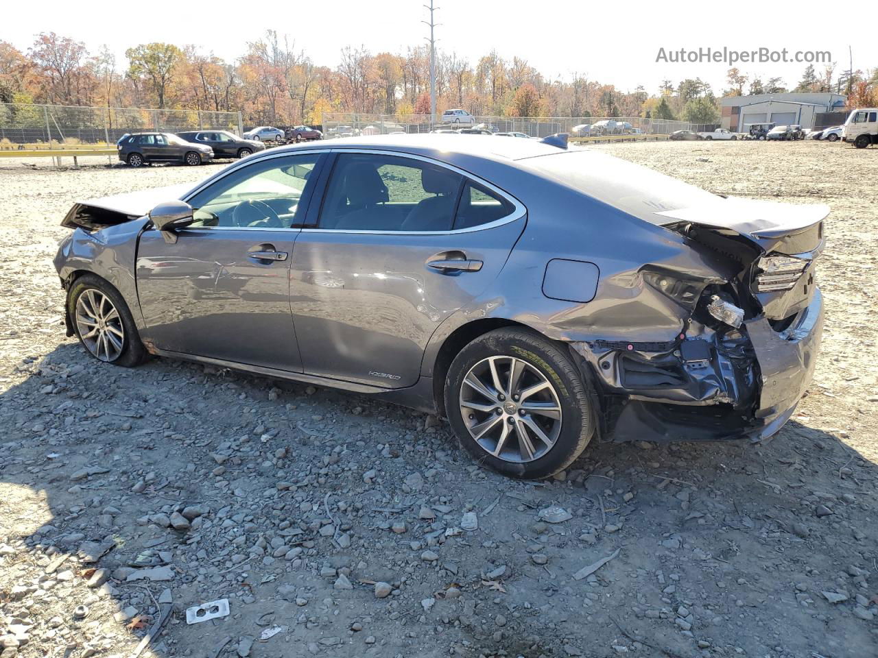 2016 Lexus Es 300h Gray vin: JTHBW1GG1G2109418