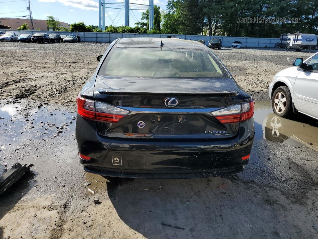 2018 Lexus Es 300h Black vin: JTHBW1GG1J2186913