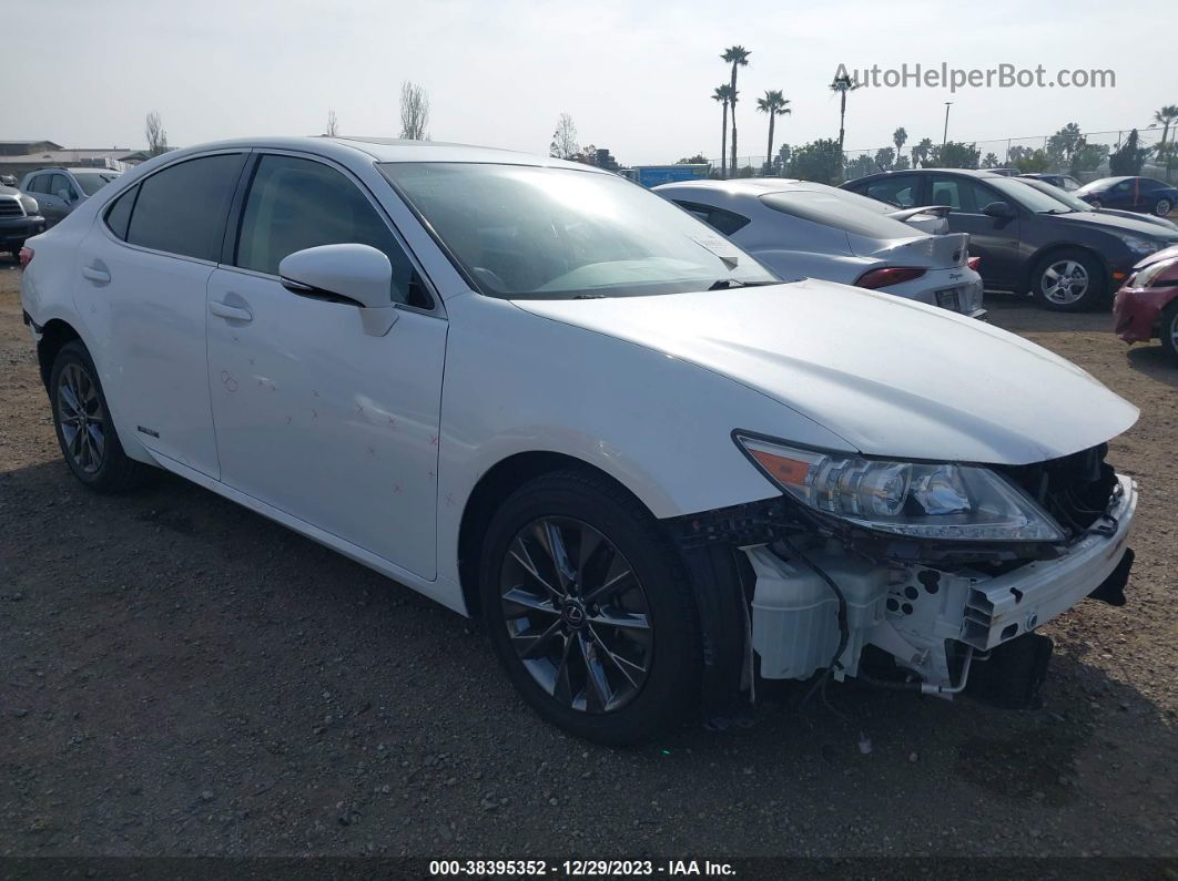 2013 Lexus Es 300h   White vin: JTHBW1GG2D2009338