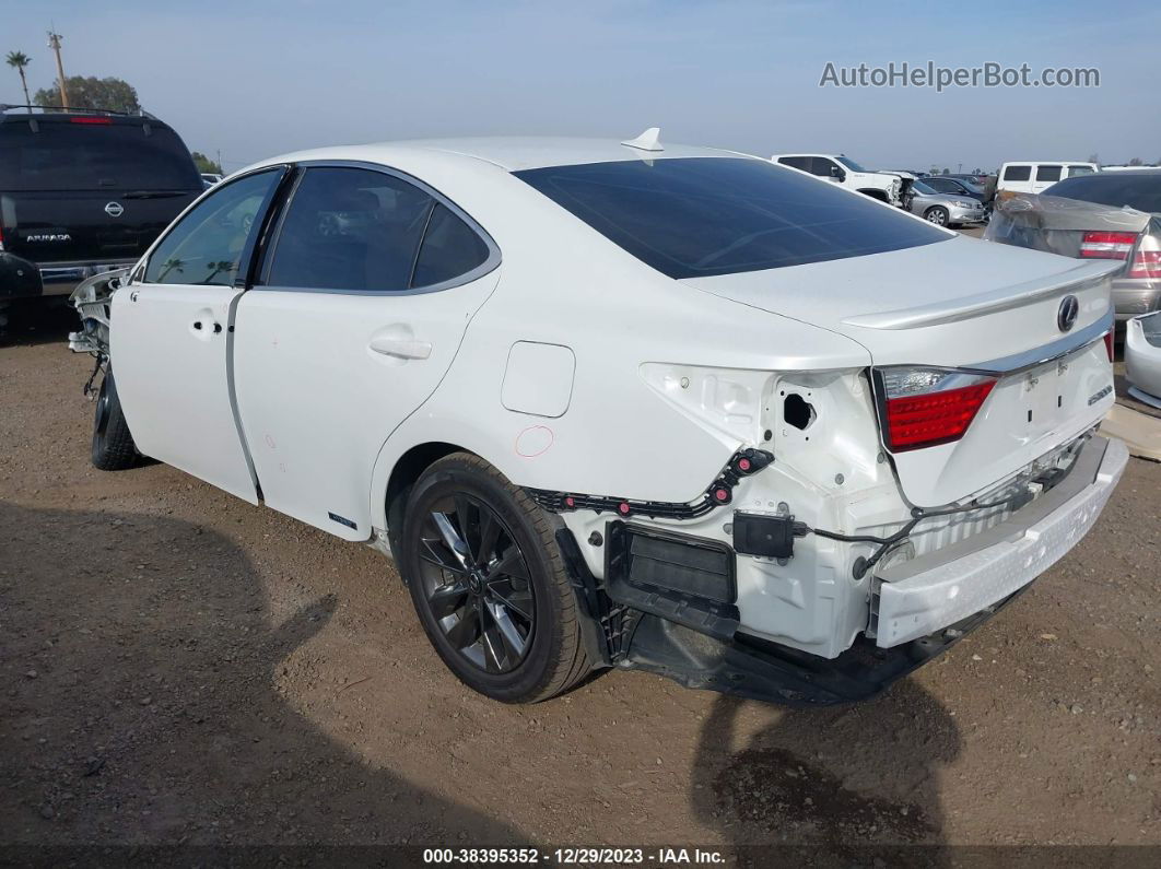 2013 Lexus Es 300h   White vin: JTHBW1GG2D2009338