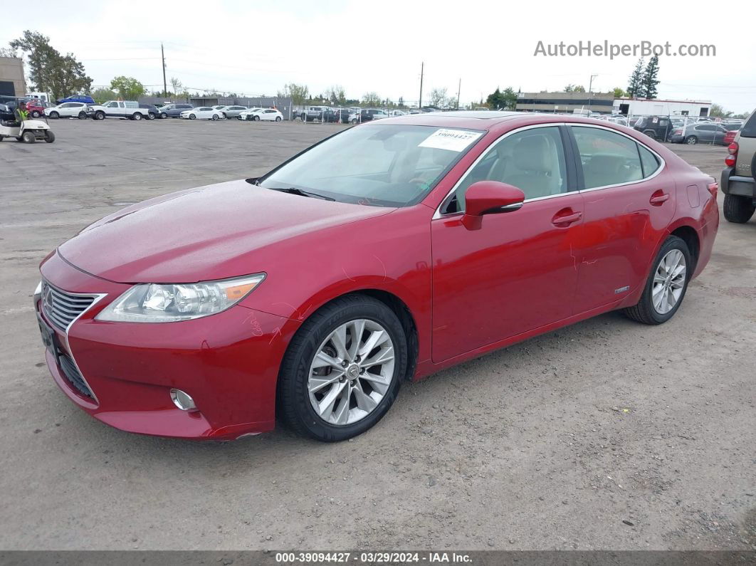 2013 Lexus Es 300h   Красный vin: JTHBW1GG2D2012188