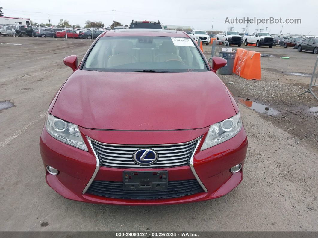 2013 Lexus Es 300h   Red vin: JTHBW1GG2D2012188