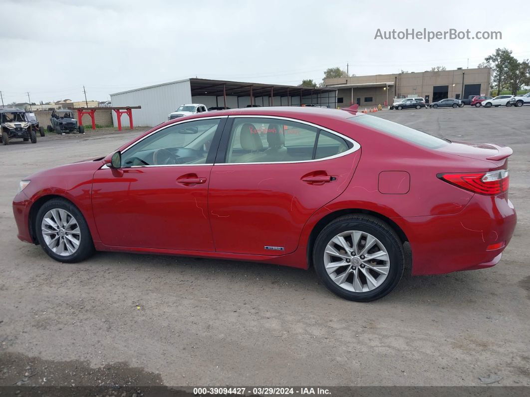 2013 Lexus Es 300h   Red vin: JTHBW1GG2D2012188