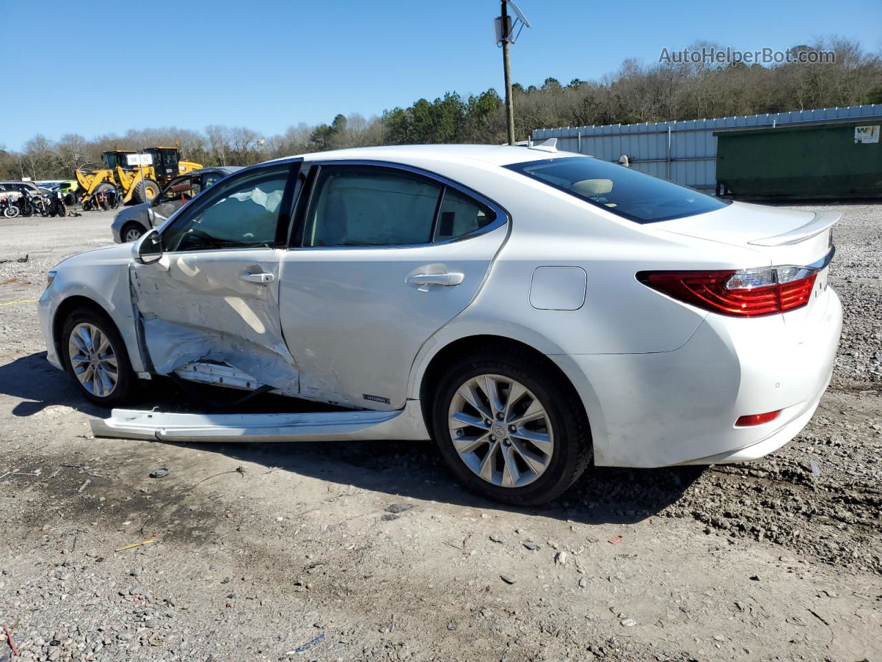 2013 Lexus Es 300h White vin: JTHBW1GG2D2028052