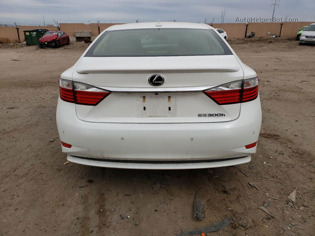 2013 Lexus Es 300h White vin: JTHBW1GG2D2029248