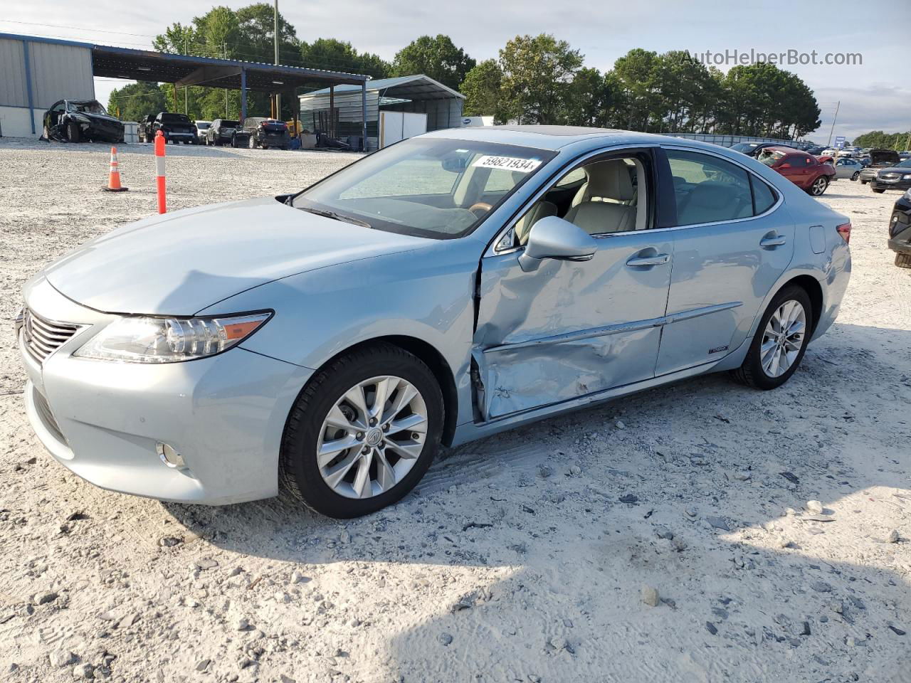 2013 Lexus Es 300h Blue vin: JTHBW1GG2D2031419