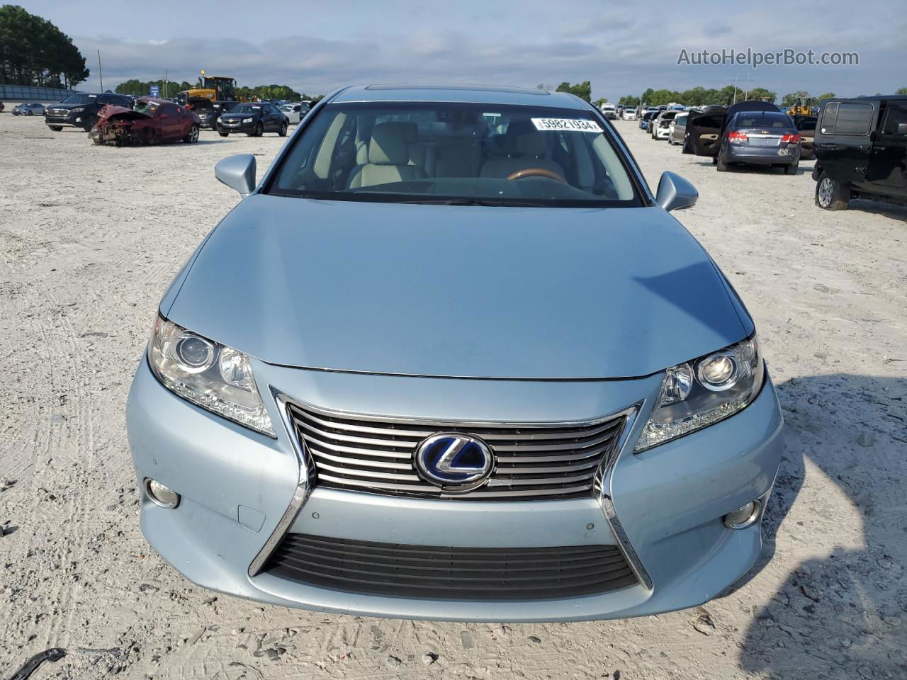 2013 Lexus Es 300h Blue vin: JTHBW1GG2D2031419