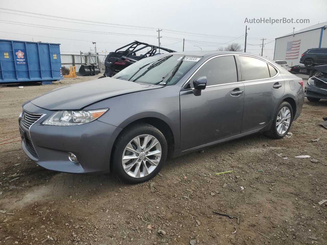 2014 Lexus Es 300h Gray vin: JTHBW1GG2E2046021