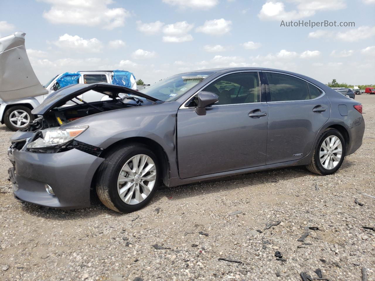 2014 Lexus Es 300h Silver vin: JTHBW1GG2E2075342