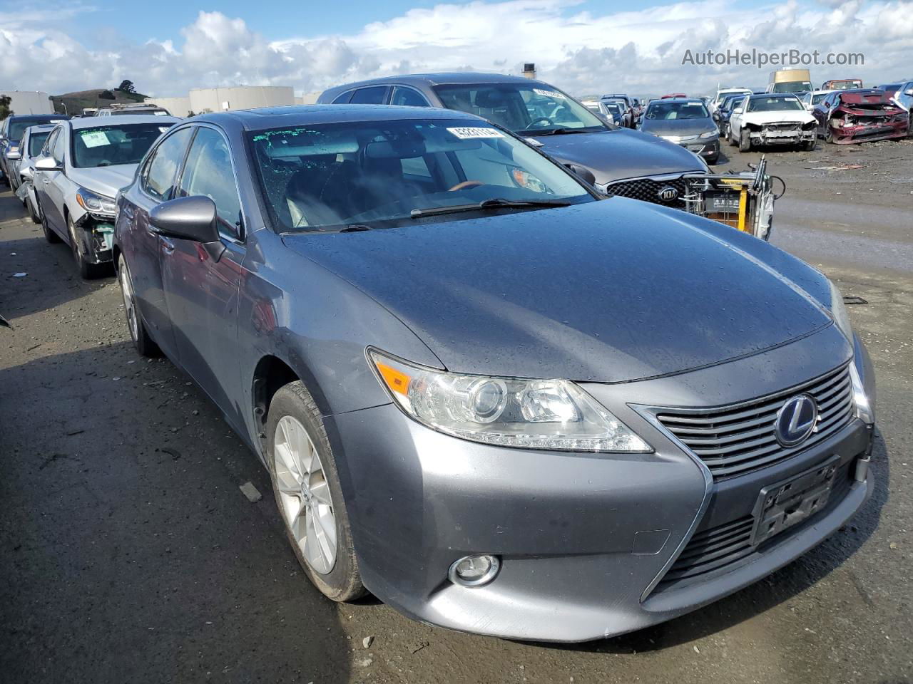 2015 Lexus Es 300h Gray vin: JTHBW1GG2F2082440