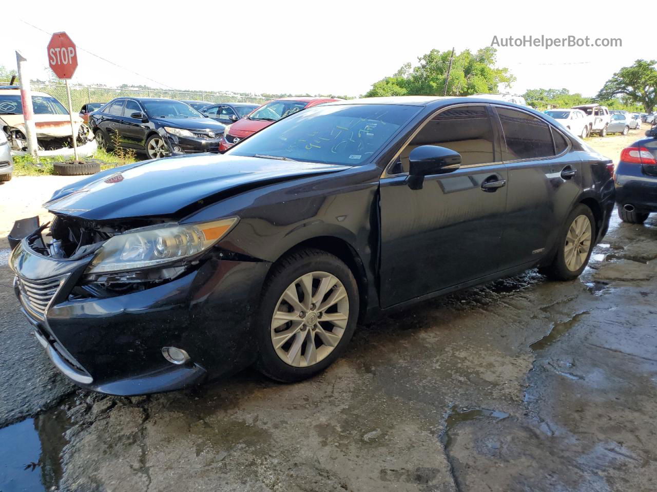 2015 Lexus Es 300h Black vin: JTHBW1GG2F2083930