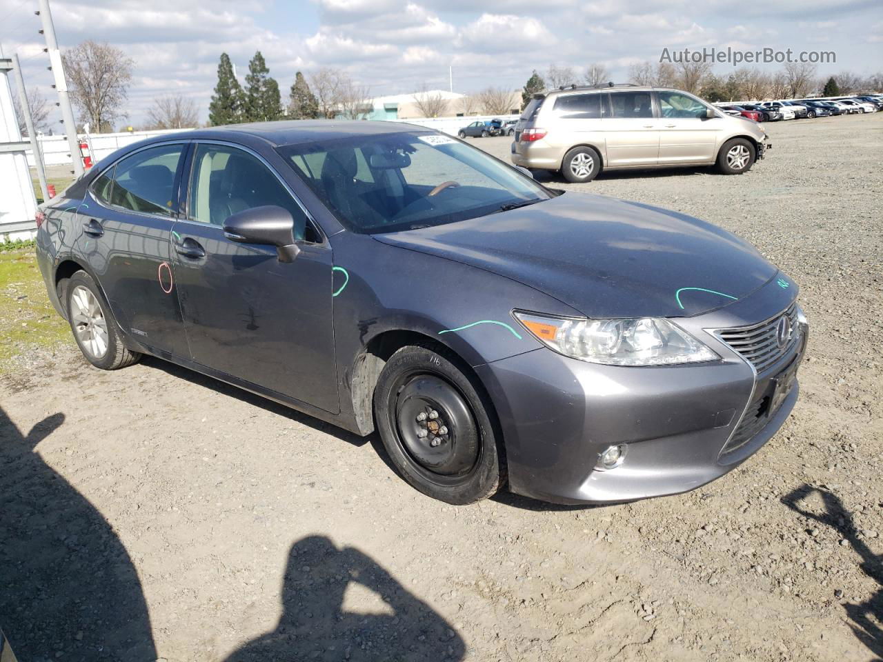 2015 Lexus Es 300h Gray vin: JTHBW1GG2F2084253