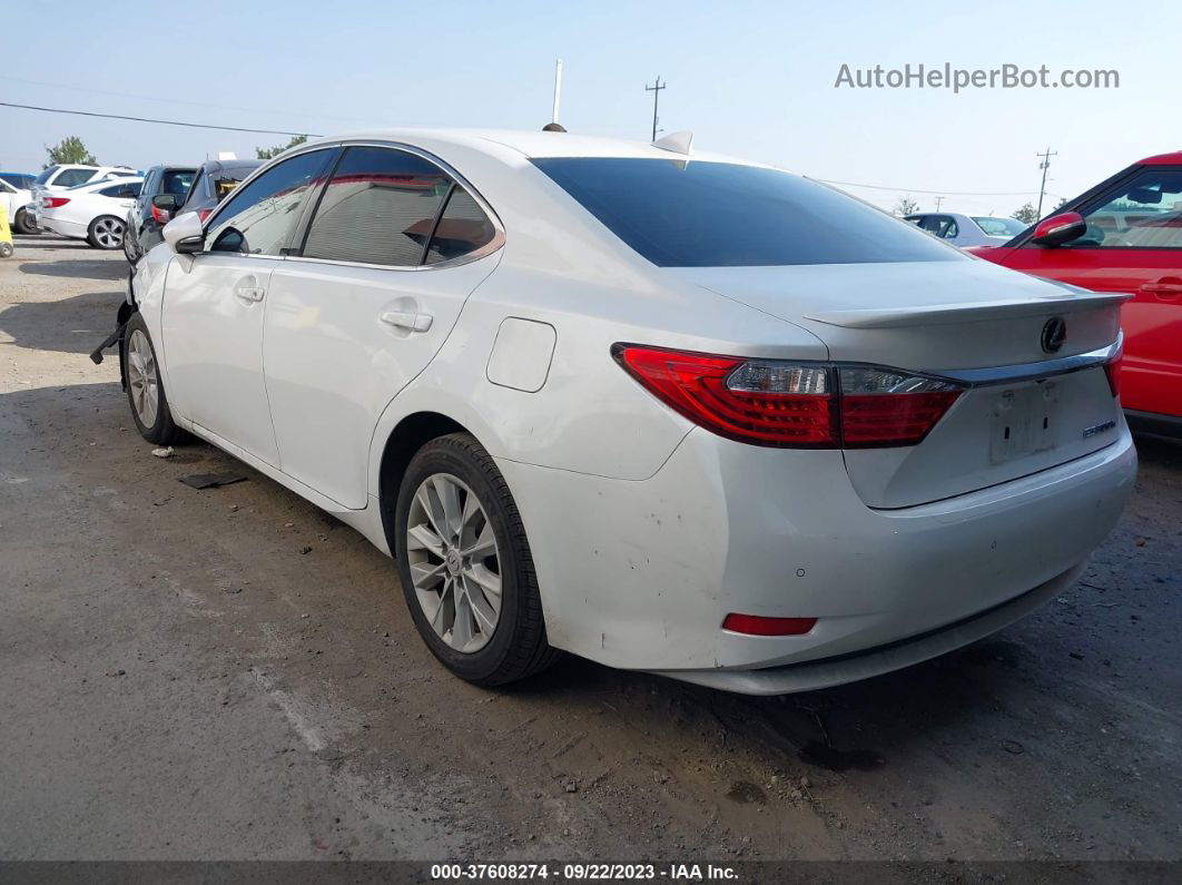 2015 Lexus Es 300h Hybrid White vin: JTHBW1GG2F2086892