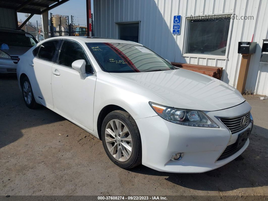 2015 Lexus Es 300h Hybrid White vin: JTHBW1GG2F2086892