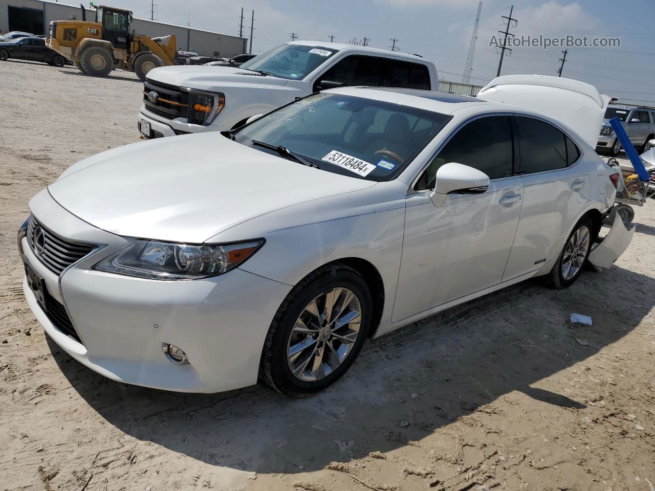 2015 Lexus Es 300h White vin: JTHBW1GG2F2091784