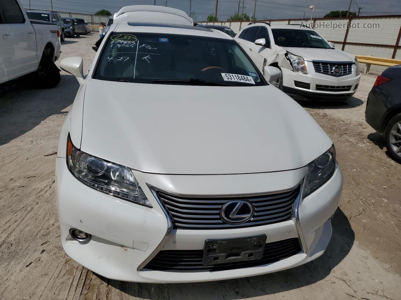 2015 Lexus Es 300h White vin: JTHBW1GG2F2091784