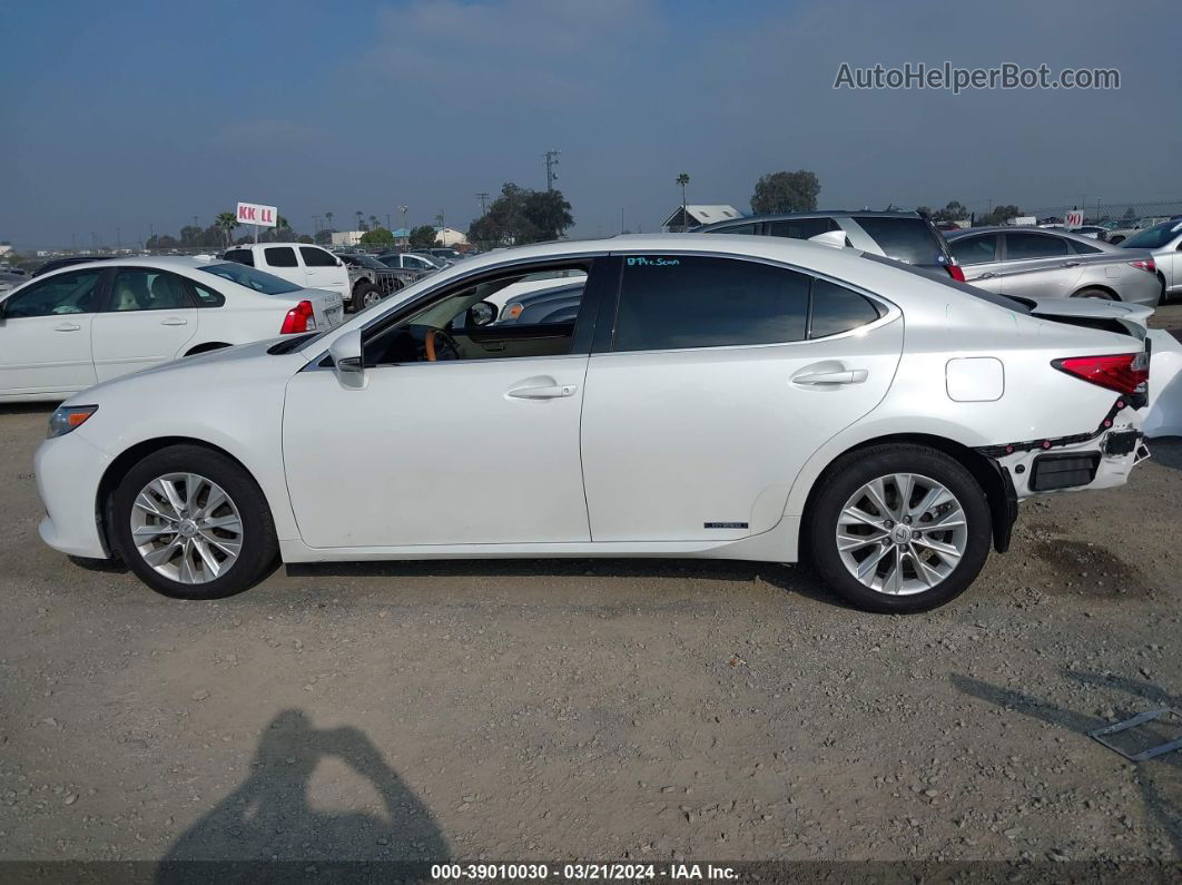 2015 Lexus Es 300h   White vin: JTHBW1GG2F2092255