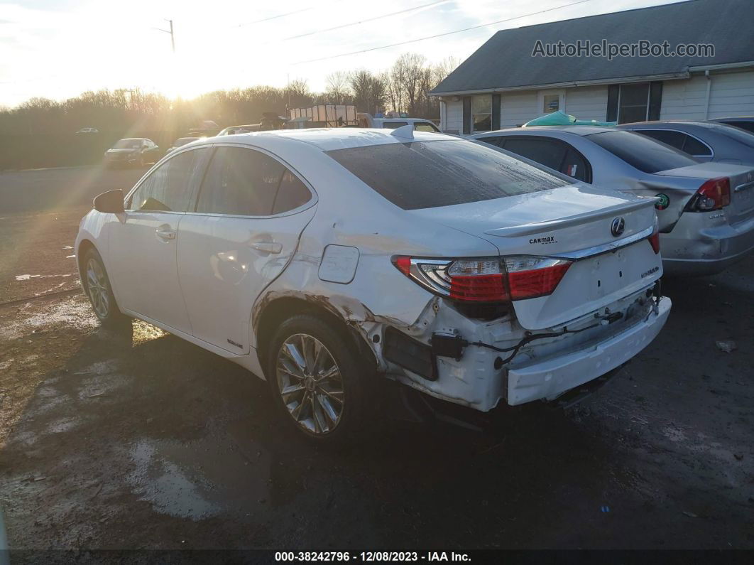 2015 Lexus Es 300h   White vin: JTHBW1GG2F2098928