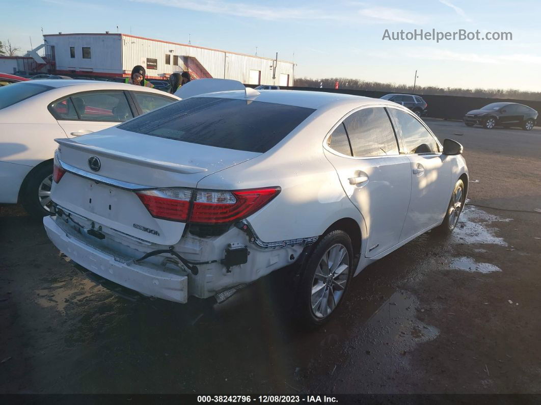 2015 Lexus Es 300h   White vin: JTHBW1GG2F2098928