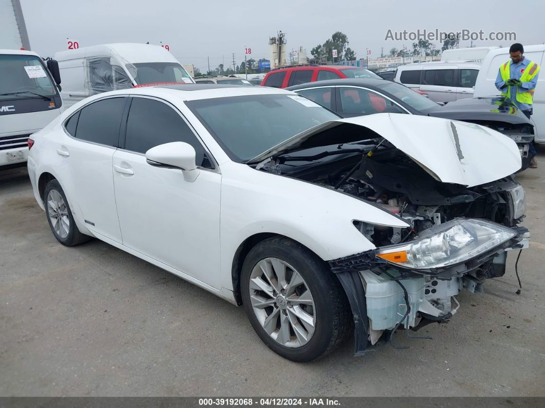 2015 Lexus Es 300h   White vin: JTHBW1GG2F2099741