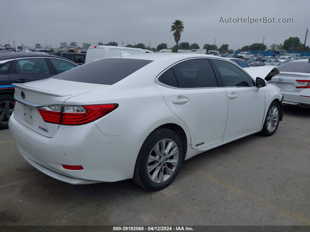 2015 Lexus Es 300h   White vin: JTHBW1GG2F2099741