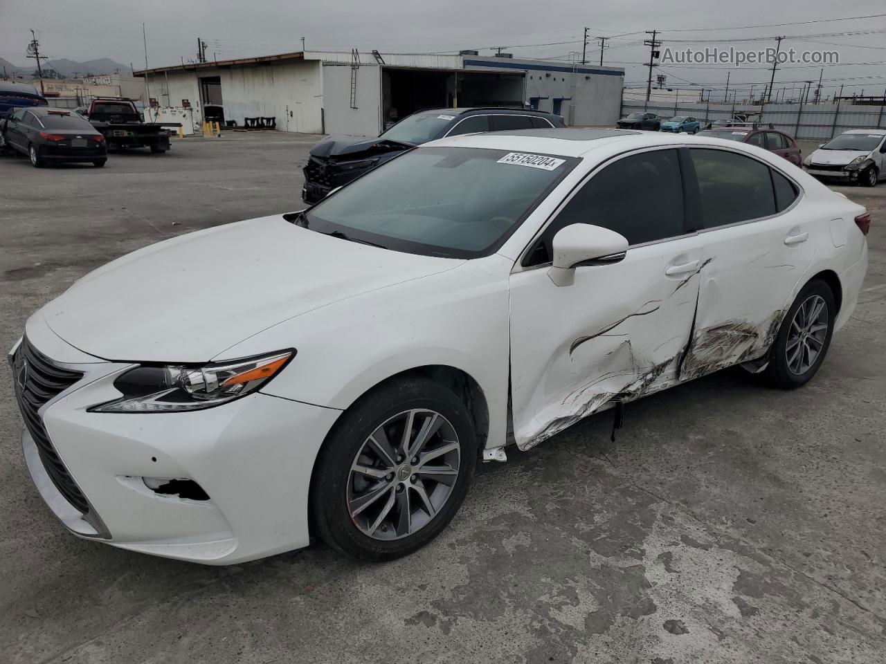 2016 Lexus Es 300h White vin: JTHBW1GG2G2105362