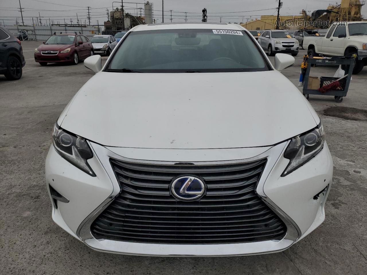 2016 Lexus Es 300h White vin: JTHBW1GG2G2105362