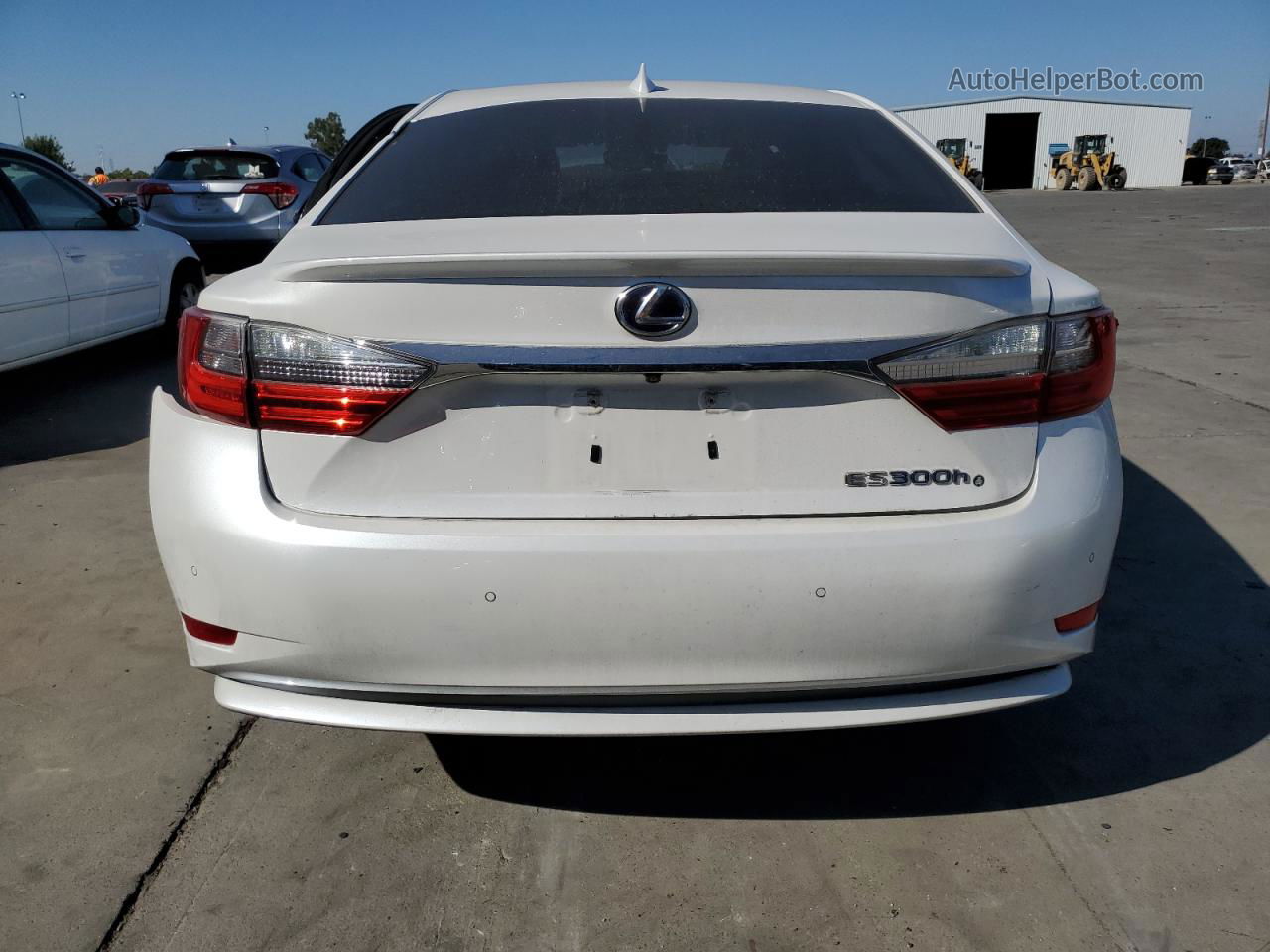 2016 Lexus Es 300h White vin: JTHBW1GG2G2106768