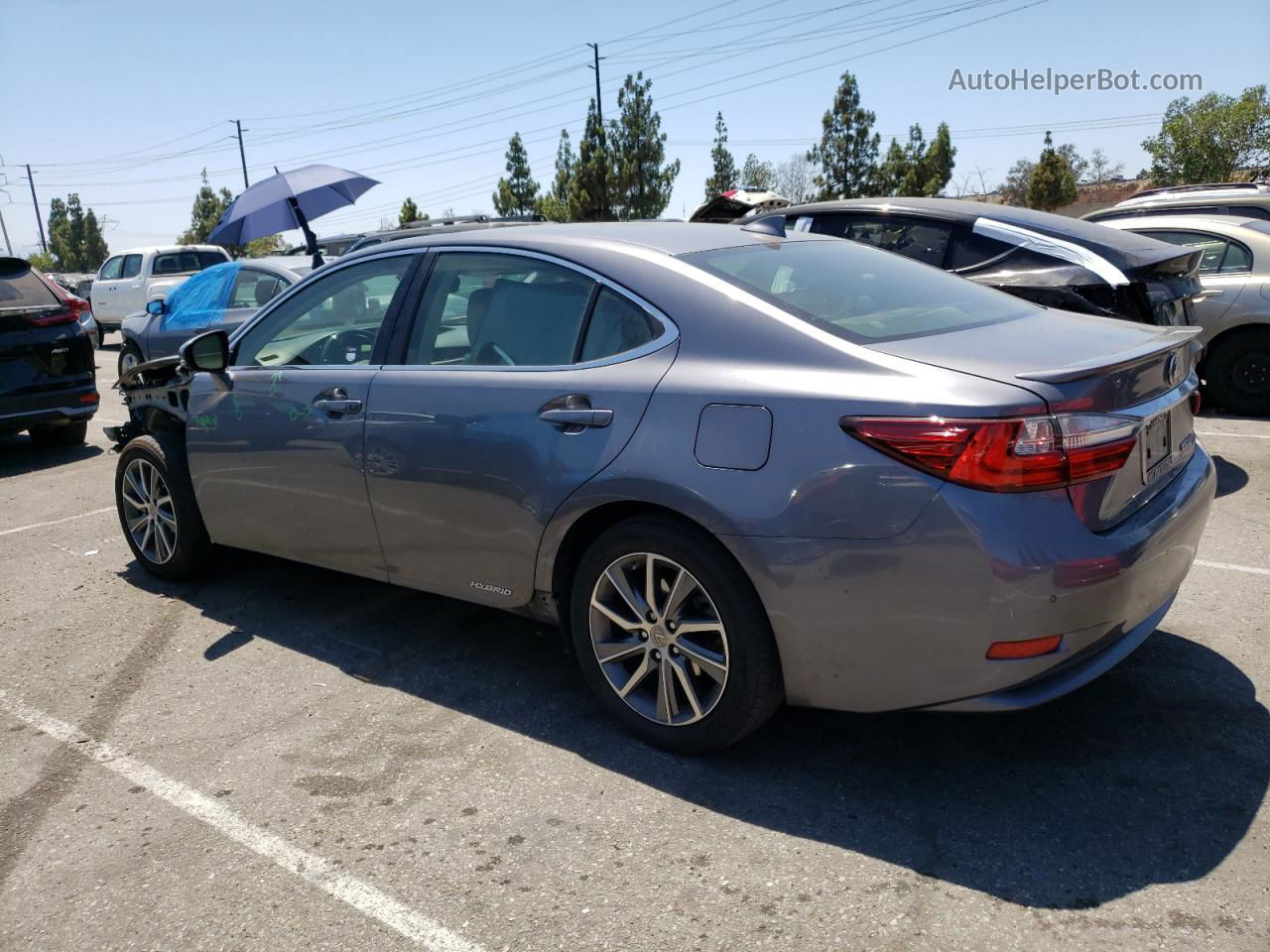 2016 Lexus Es 300h Gray vin: JTHBW1GG2G2109914