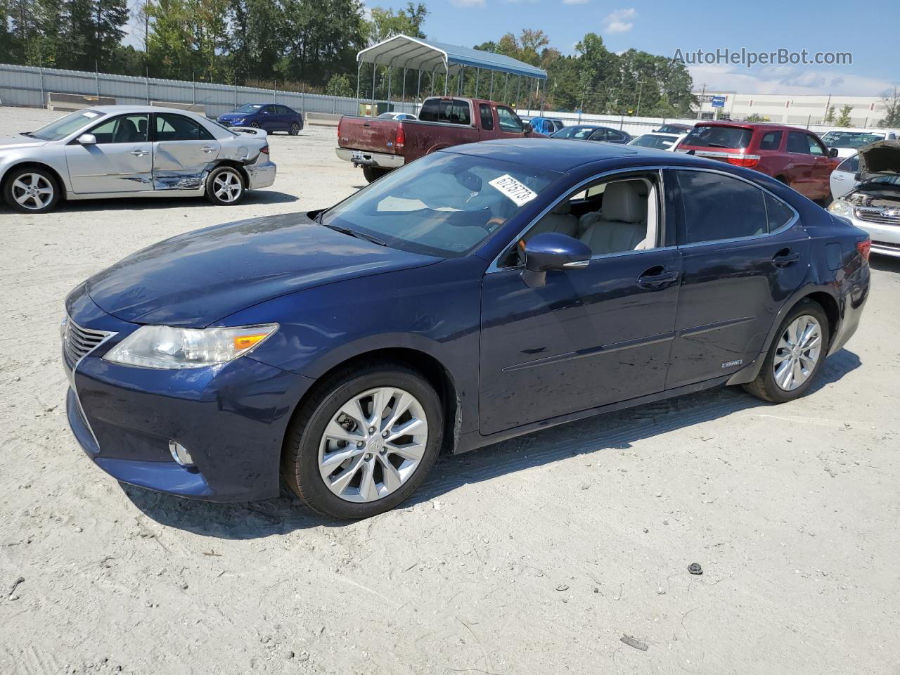 2013 Lexus Es 300h Blue vin: JTHBW1GG3D2004634