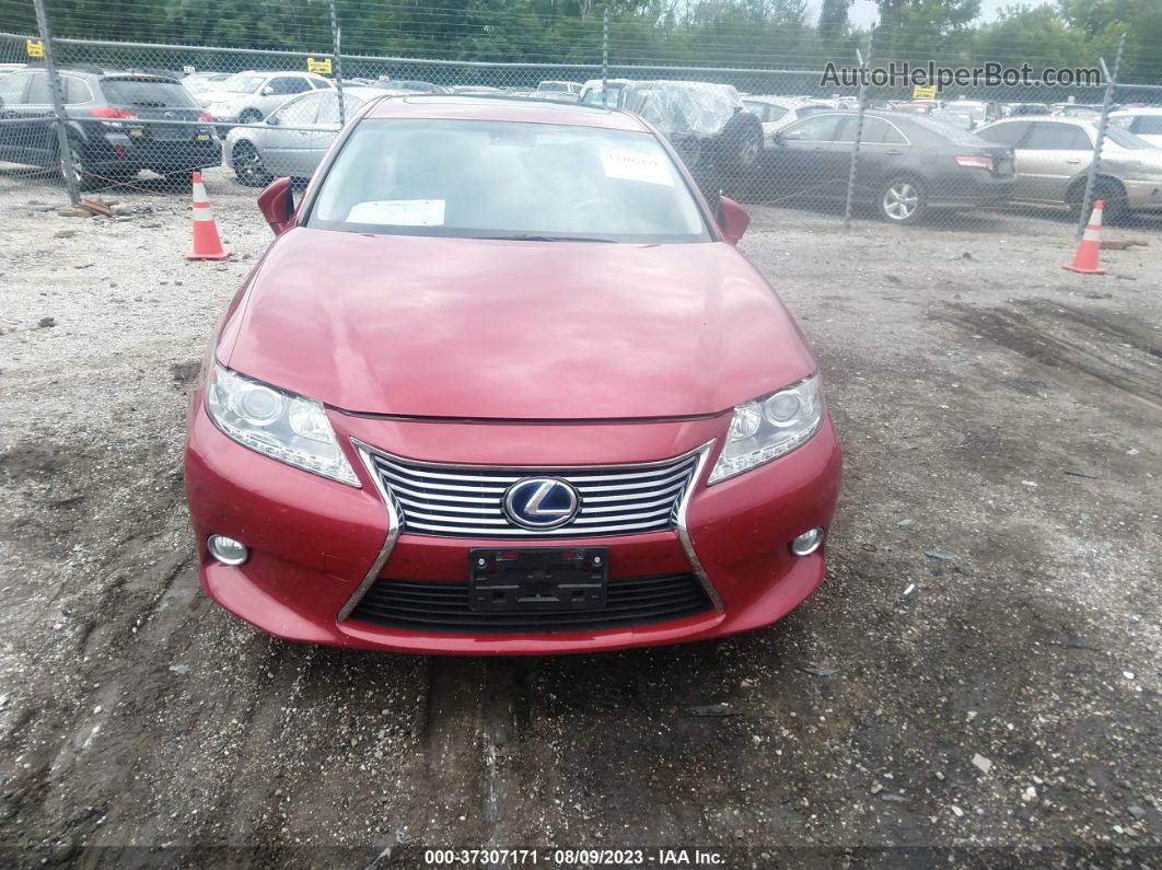 2013 Lexus Es 300h Hybrid Burgundy vin: JTHBW1GG3D2028996