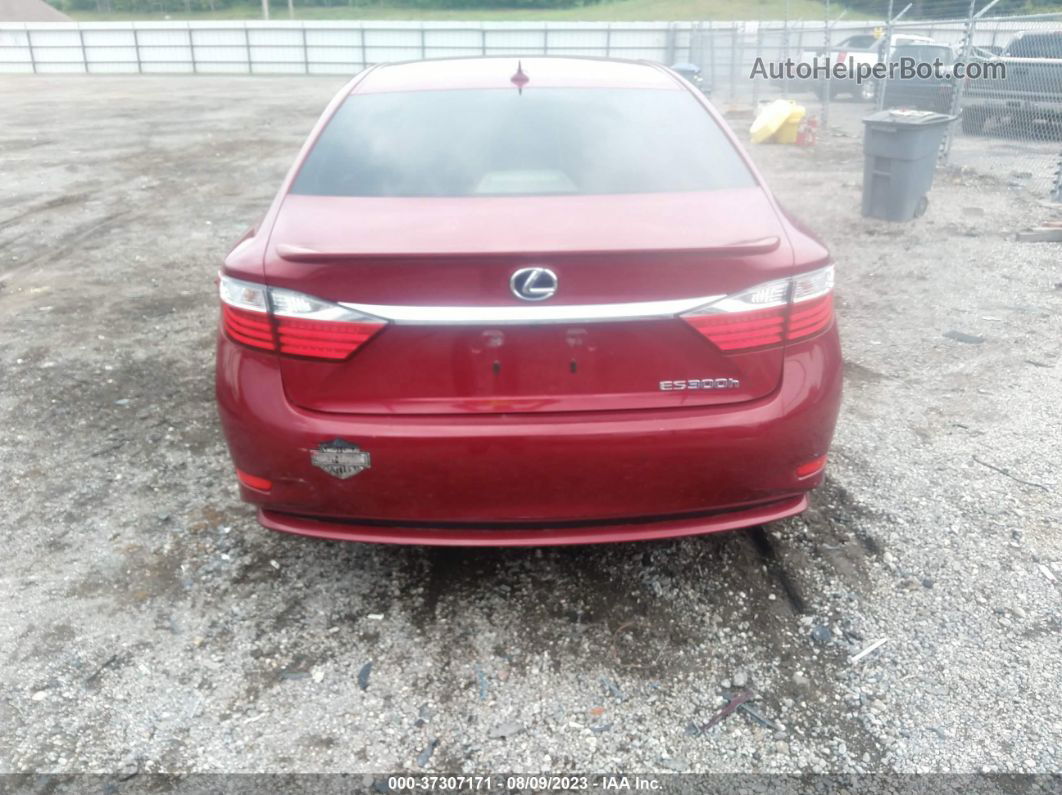 2013 Lexus Es 300h Hybrid Burgundy vin: JTHBW1GG3D2028996