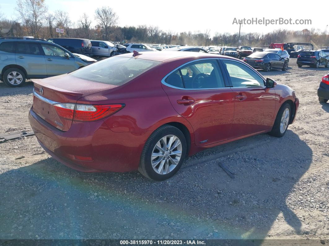 2013 Lexus Es 300h Red vin: JTHBW1GG3D2030795