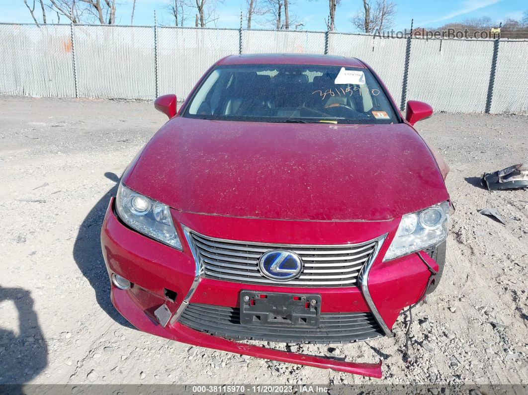 2013 Lexus Es 300h Red vin: JTHBW1GG3D2030795