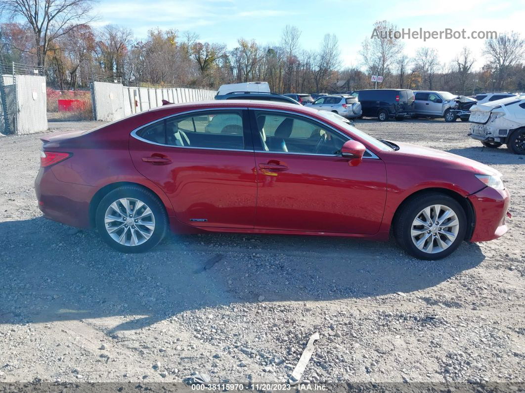 2013 Lexus Es 300h Red vin: JTHBW1GG3D2030795