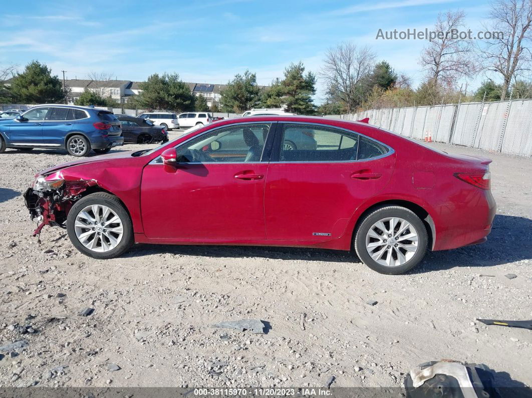 2013 Lexus Es 300h Red vin: JTHBW1GG3D2030795